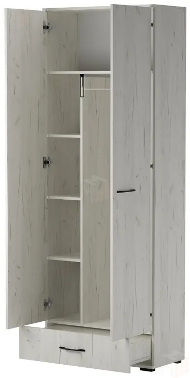 Шкаф с ящиком ИТАЛИЯ ШК1Я-800 Крафт белый