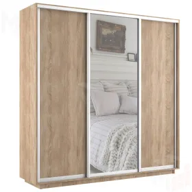 Шкаф-купе Экспресс трио 1 зеркало 1800 (сонома)