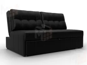 Диван прямой Лига-107 (140) ( GRIFON 18 черный )