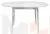 Стол BOLERO 105 см Белый Мрамор, HPL / Белый