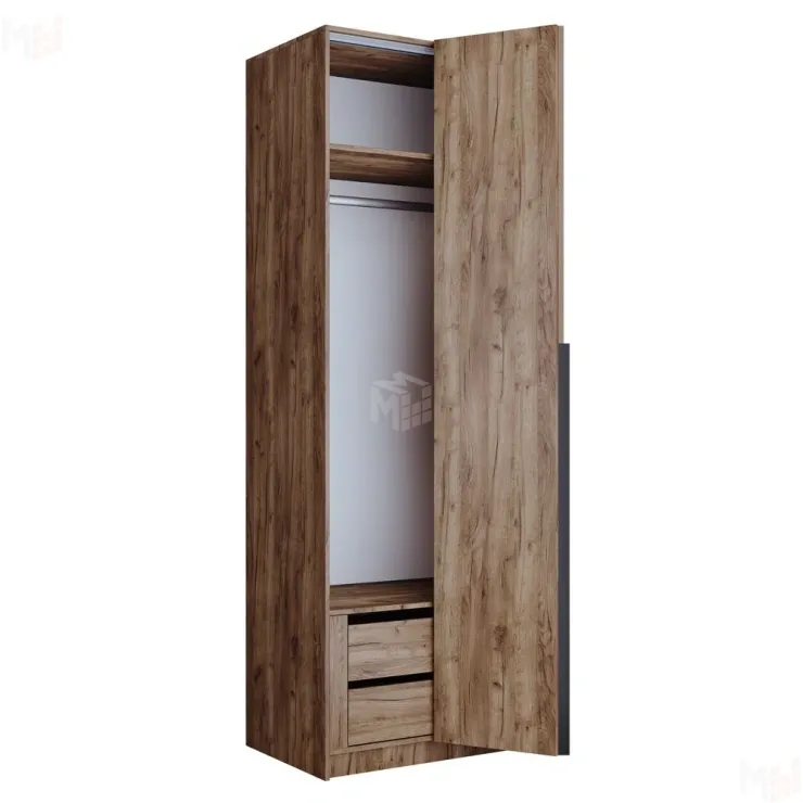 Шкаф распашной Локер  2-х дверный ширина 100 см. (Гармошка)