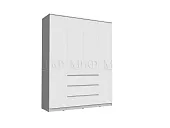 Шкаф Челси 1600 (белый/белый глянец)