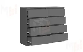 Комод Челси 8 ящиков (графит)