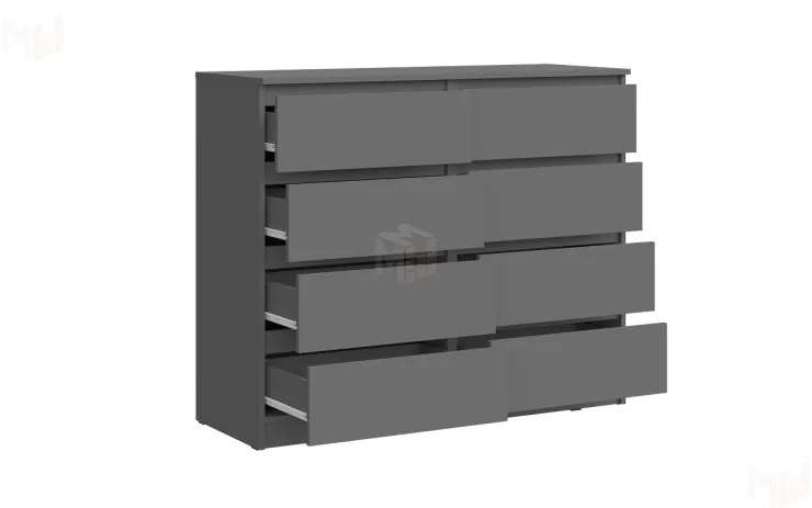 Комод Челси 8 ящиков (графит)