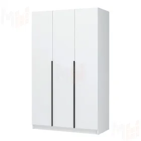 Шкаф для одежды ШК-02 Лион 3-х створчатый, белый