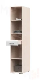 Пенал с ящиком Симба дуб белфорд - белый глянец