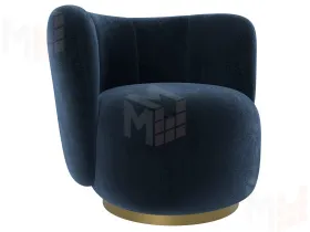 Кресло Лига-072 ( велюр TOWER 13 синий )