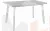 Стол раскладной стеклянный Лаки Лофт 140 Белый/Белый