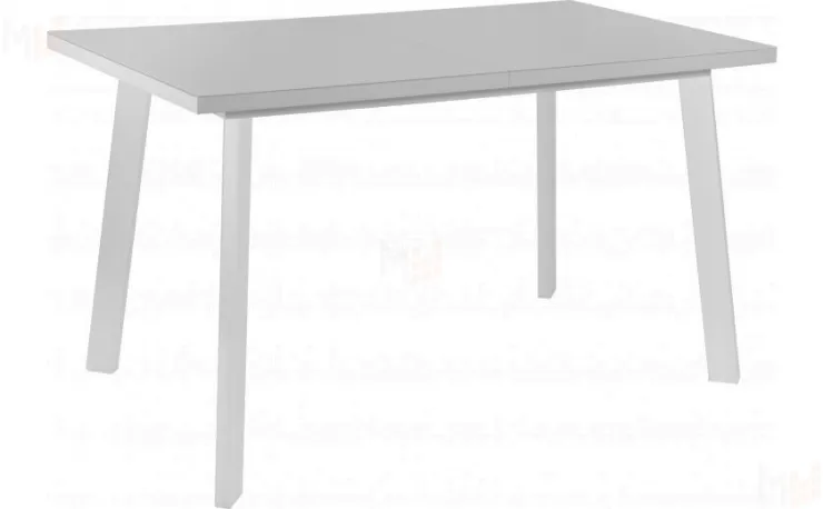 Стол раскладной стеклянный Лаки Лофт 140 Белый/Белый
