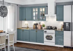 Кухня Престиж 2,0 (комп. 3) 900 Браш блю