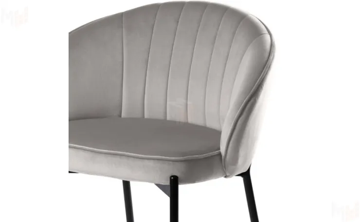 Полубарный стул Миэль silver/черный