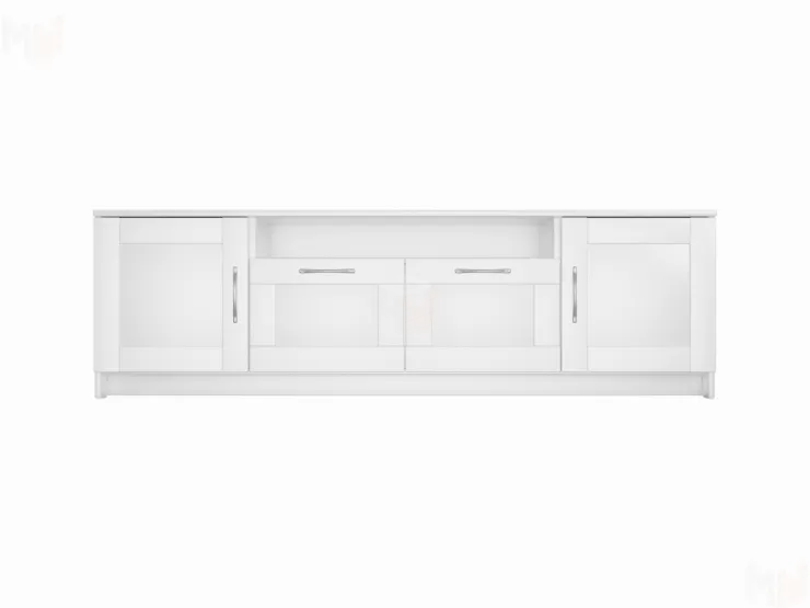 Тумба Сириус 2 двери 2 ящика 156*47 белая