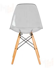 Стул обеденный DOBRIN DSW CASPER (ножки светлый бук, цвет прозрачный)