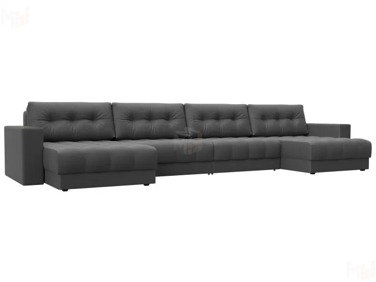 Диван П-образный с декором Лига-049 НПБ Лонг