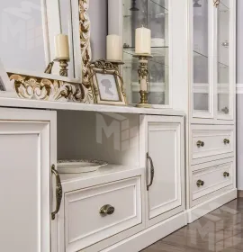 Тумба ТВ Натали белый глянец