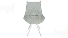 Стул Фэнди К2 Белый матовый, Велюр Confetti Silver