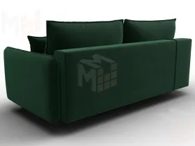 Диван прямой Лига-064 НПБ ( SEVEN 626 зеленый )