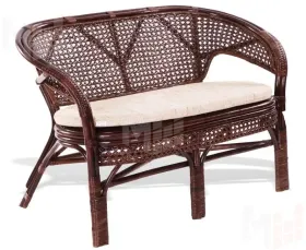 Диван из ротанга «Пеланги» двухместный с подушкой