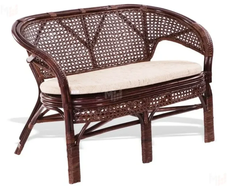 Диван из ротанга «Пеланги» двухместный с подушкой