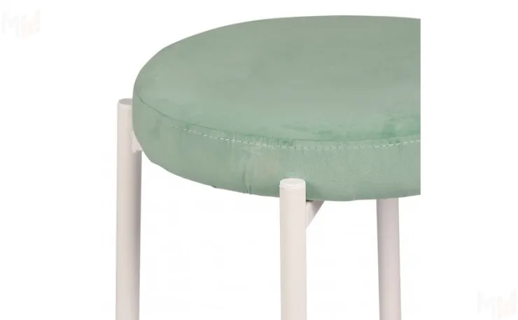 Табурет Кен Confetti aquamarine/белый