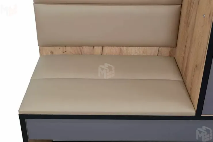 Прихожая Ольга-Лофт 2 Дуб Крафт Золотой/Темно-Серый