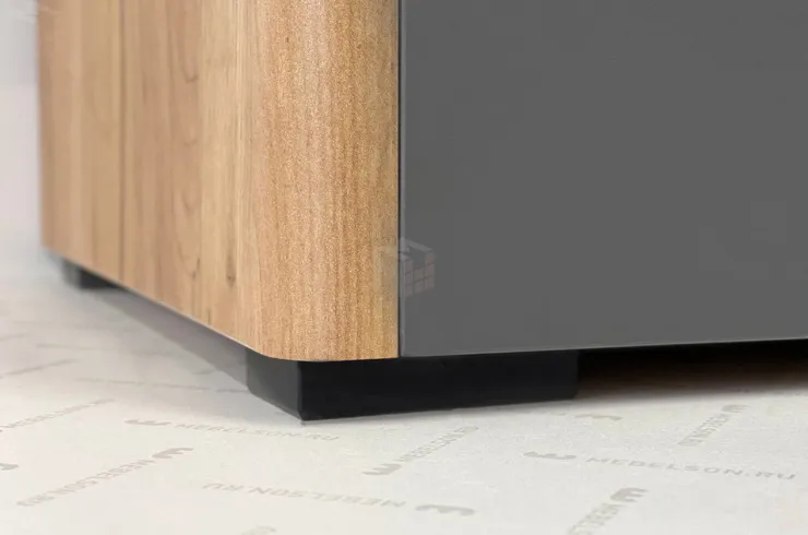 Шкаф двухдверный Адам  дуб крафт золотой/графит