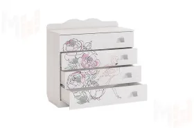  Комод  Фэнтези белый рамух