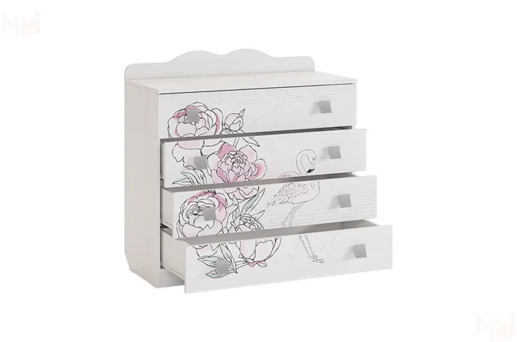  Комод  Фэнтези белый рамух