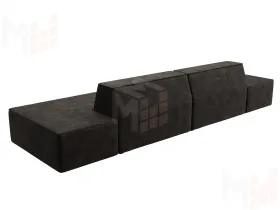 Диван прямой модульный Монс лофт ( BRUT 17 коричневый )