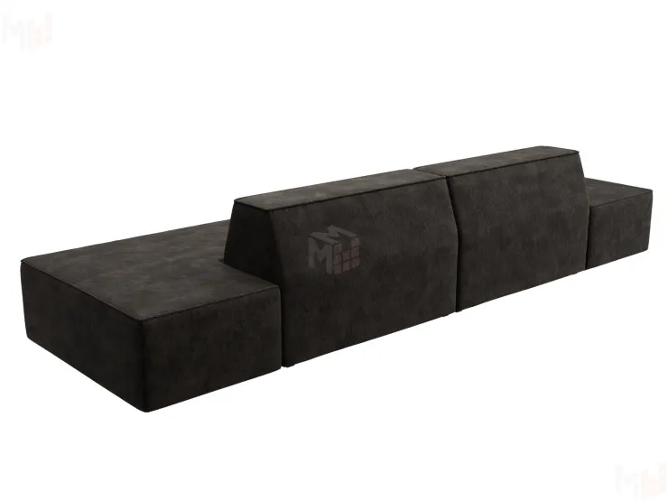 Диван прямой модульный Монс лофт ( BRUT 17 коричневый )