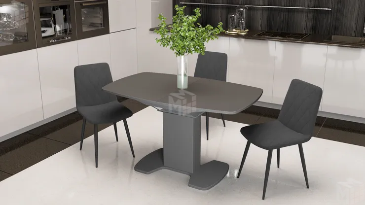 Стул Чили ромб СРП-052 Эмаль черный муар Grafit (темно-серый)