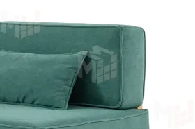 Кушетка Хилтон на пружинном блоке Зеленый