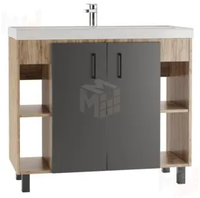 Тумба под умывальник "Фостер 100" Craft без ящика Домино