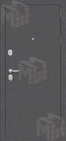 Входная металлическая дверь Тайга-9 Антик Серебряный/Царга