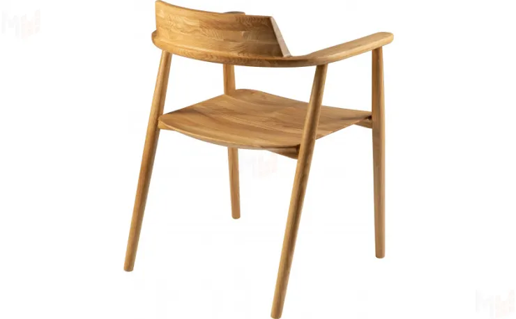 Кресло деревянное из массива дуба Сэн Дуб светлый