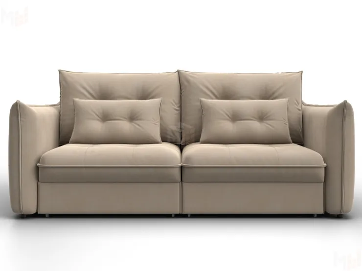 Диван прямой Лига-100 НПБ ( SEVEN 729 бежевый )