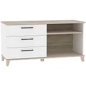 Тумба МЦН AURELIO 5 Блеквуд сатиновый/Белый