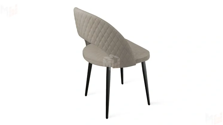 Стул Гэтсби К1К Черный муар, Велюр Confetti Smoke