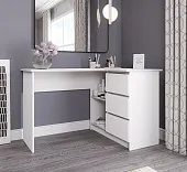 Стол письменный угловой Мори МС-16 белый