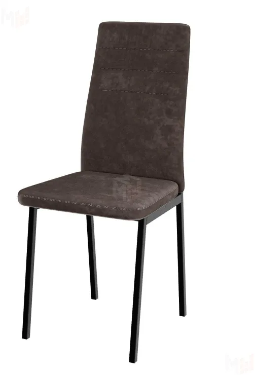 Стул Амстер (велюр шоколад, ноги черные)
