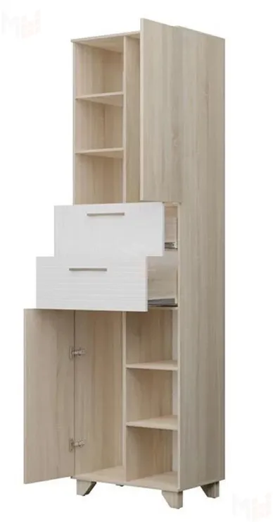 Пенал Копенгаген (дуб сонома/белый матовый)