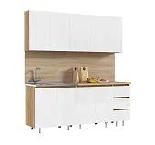 Кухонный гарнитур Челси 2,0 (дуб крафт/белый, дуб вотан)