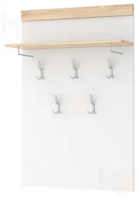 Вешалка СОНАТА  ВШС-800 Сонома - Белый глянец