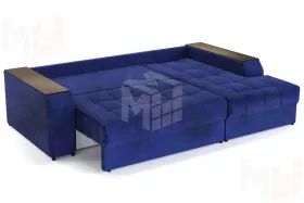 Угловой диван-кровать Лас-Вегас Синий правый 
