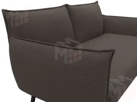 Диван прямой Лига-083 ( рогожка Амур 05 коричневый )