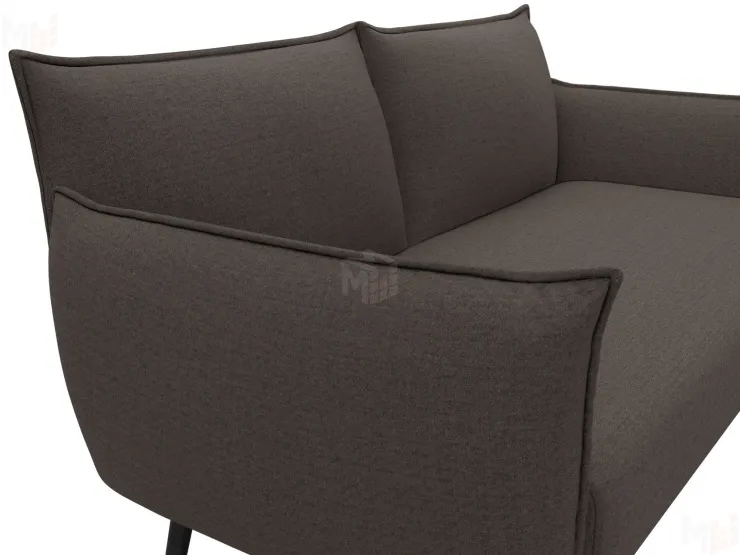 Диван прямой Лига-083 ( рогожка Амур 05 коричневый )