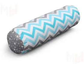 Подушка-валик Соня Звездопад на сером