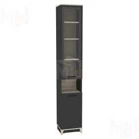 Шкаф для книг AURELIO 9 Антрацит