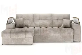 Угловой диван-кровать Лас-Вегас Бежевый левый