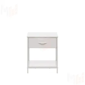 Комод Leset Линкс с ящиком и полкой (к/з), Каркас Белый, ящики Белые (Белый/Белый)